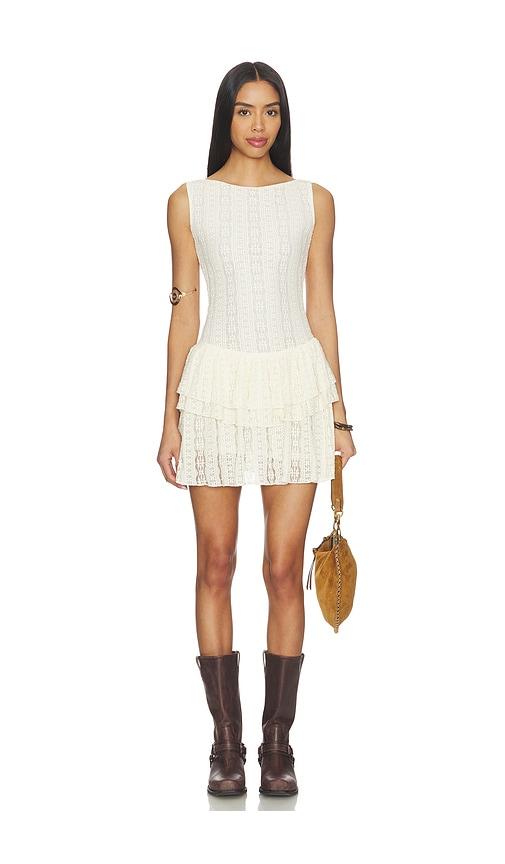 more to come eden mini dress in cream.