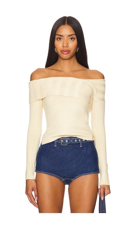 more to come effie sweater in beige.