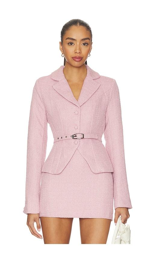 more to come fawm blazer in pink.