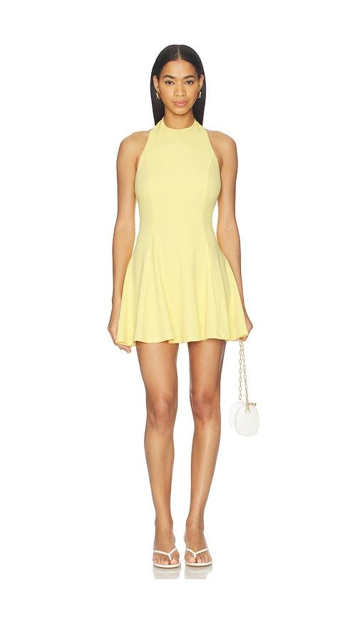 more to come geneva mini dress in yellow.