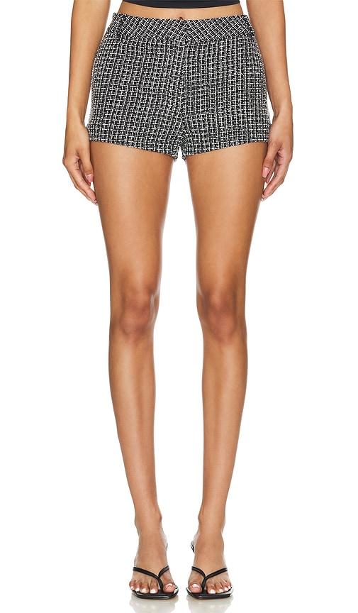 more to come harper mini short in black.