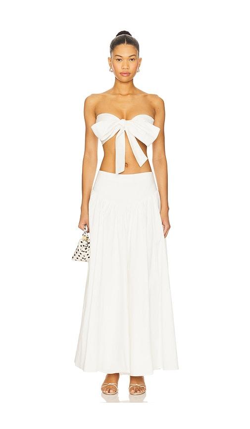 more to come helena skirt set in white.