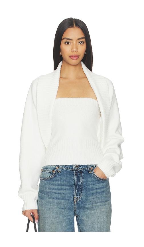 more to come huntah cardigan set in ivory.