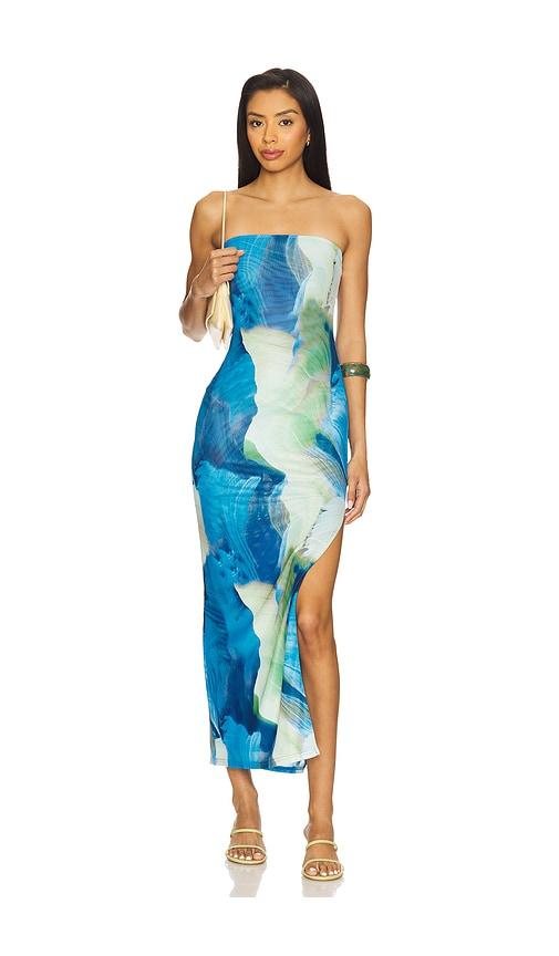 more to come jamila maxi dress in blue,green.