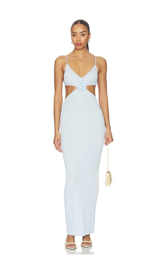 more to come kacey maxi dress in baby blue.