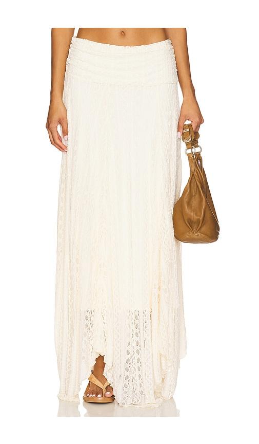 more to come karina maxi skirt in ivory.
