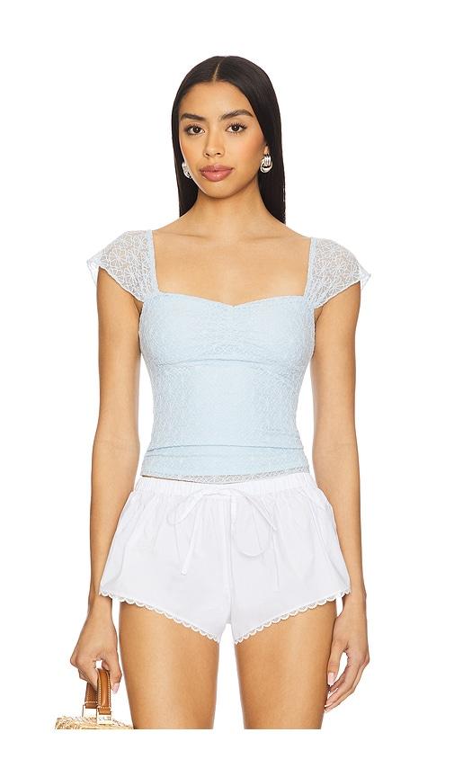 more to come kendall top in baby blue.