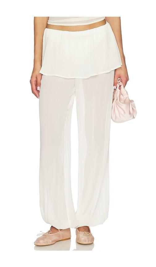 more to come laguna balloon pant in ivory.