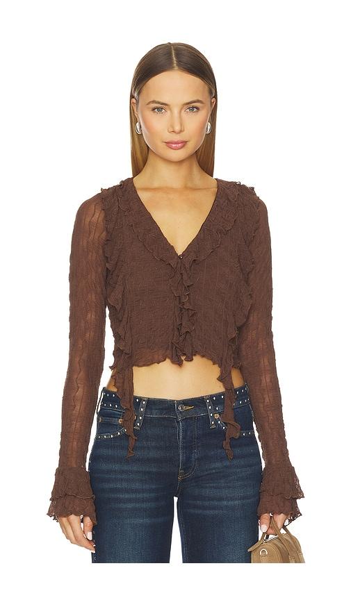 more to come lennox top in brown.