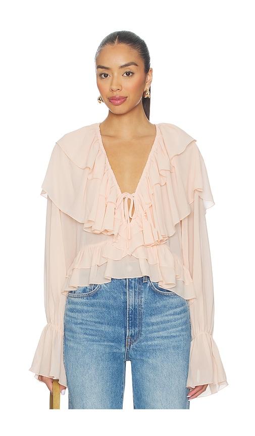 more to come logana top in blush.