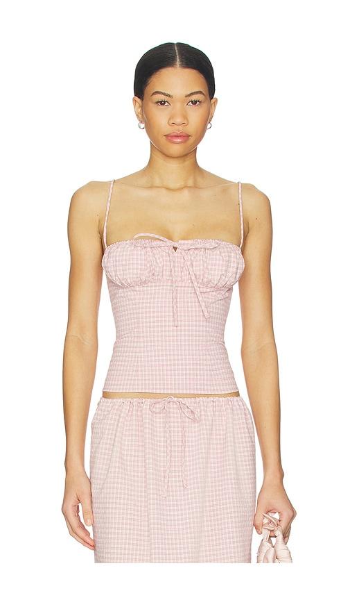 more to come luciya cami top in pink.