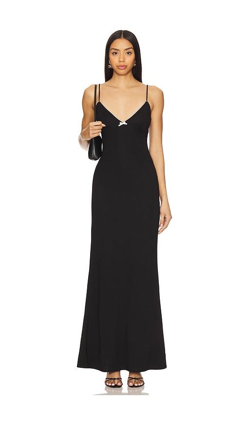 more to come lya maxi dress in black.