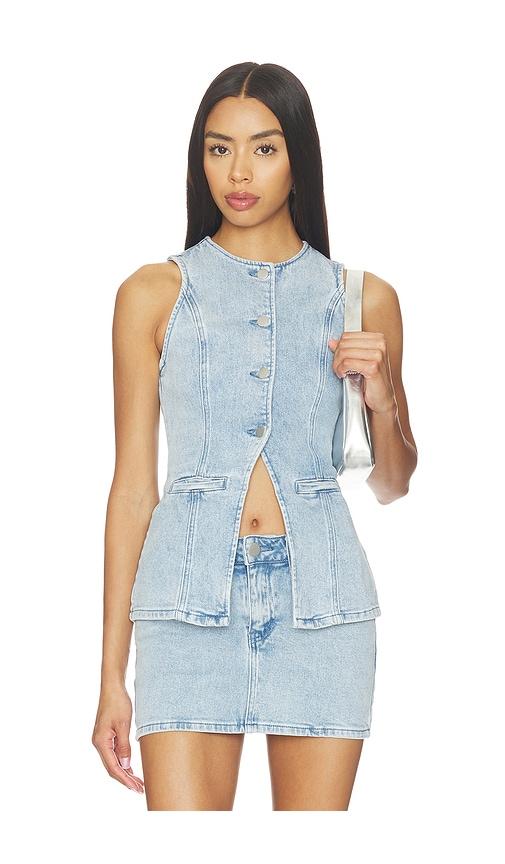 more to come maeve top in blue.