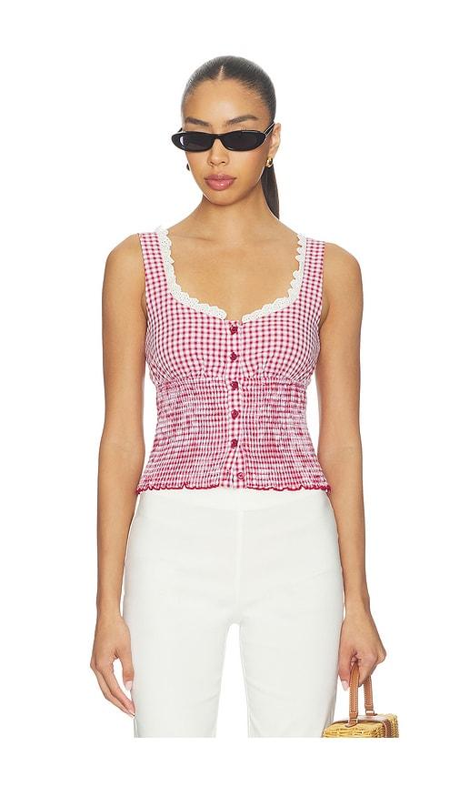 more to come milena top in red.