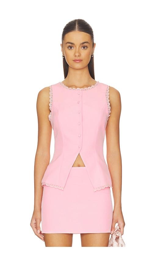 more to come monica top in pink.