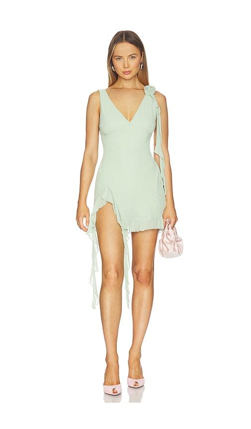 more to come myla mini dress in mint.