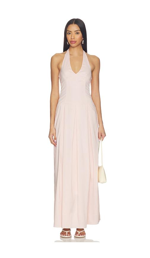 more to come noemie maxi dress in rose.