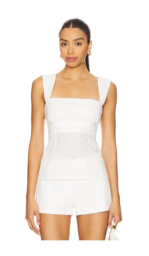 more to come priya top in white.