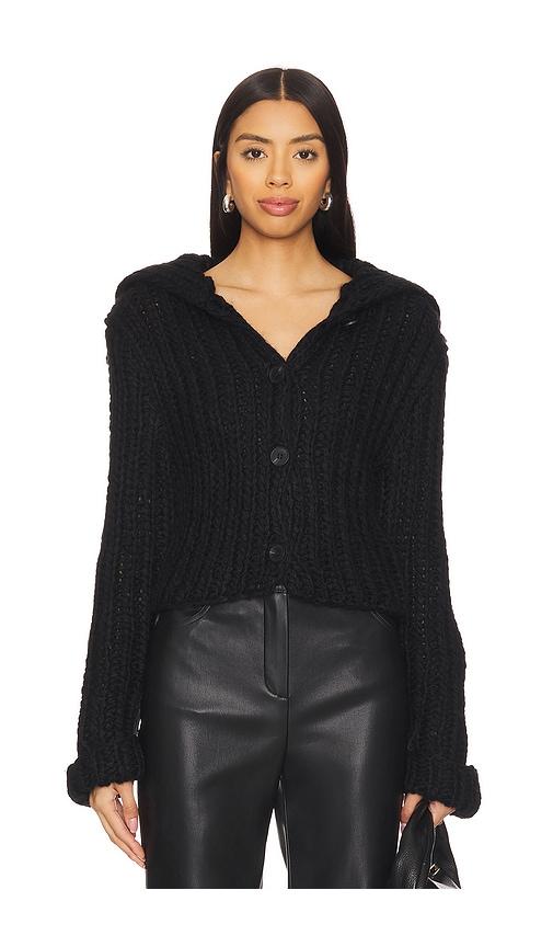 more to come ray sweater in black.