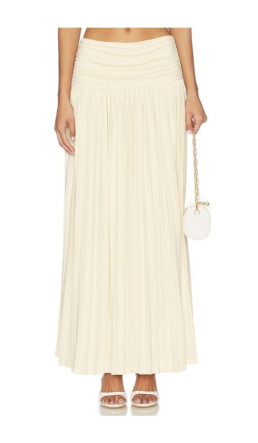 more to come remi maxi skirt in yellow.