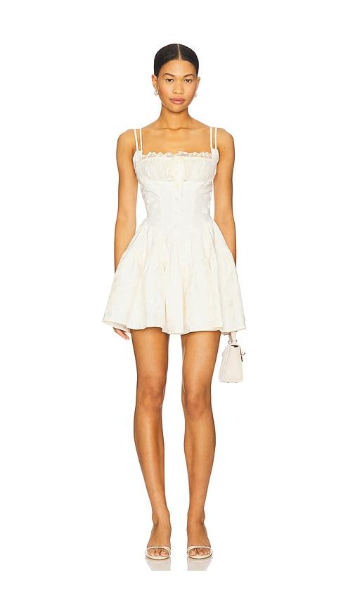 more to come sansa mini dress in cream.