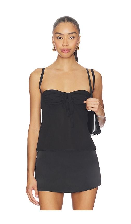 more to come tamora top in black.