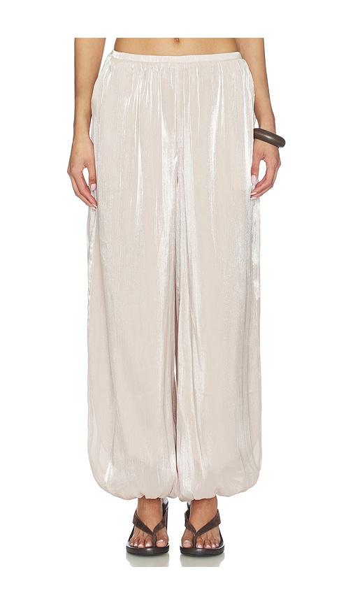 more to come tilly balloon pant in beige.