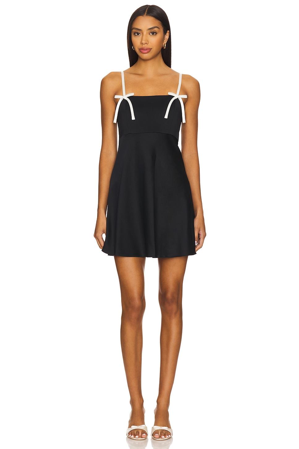 morgan babydoll mini dress with bow dtl