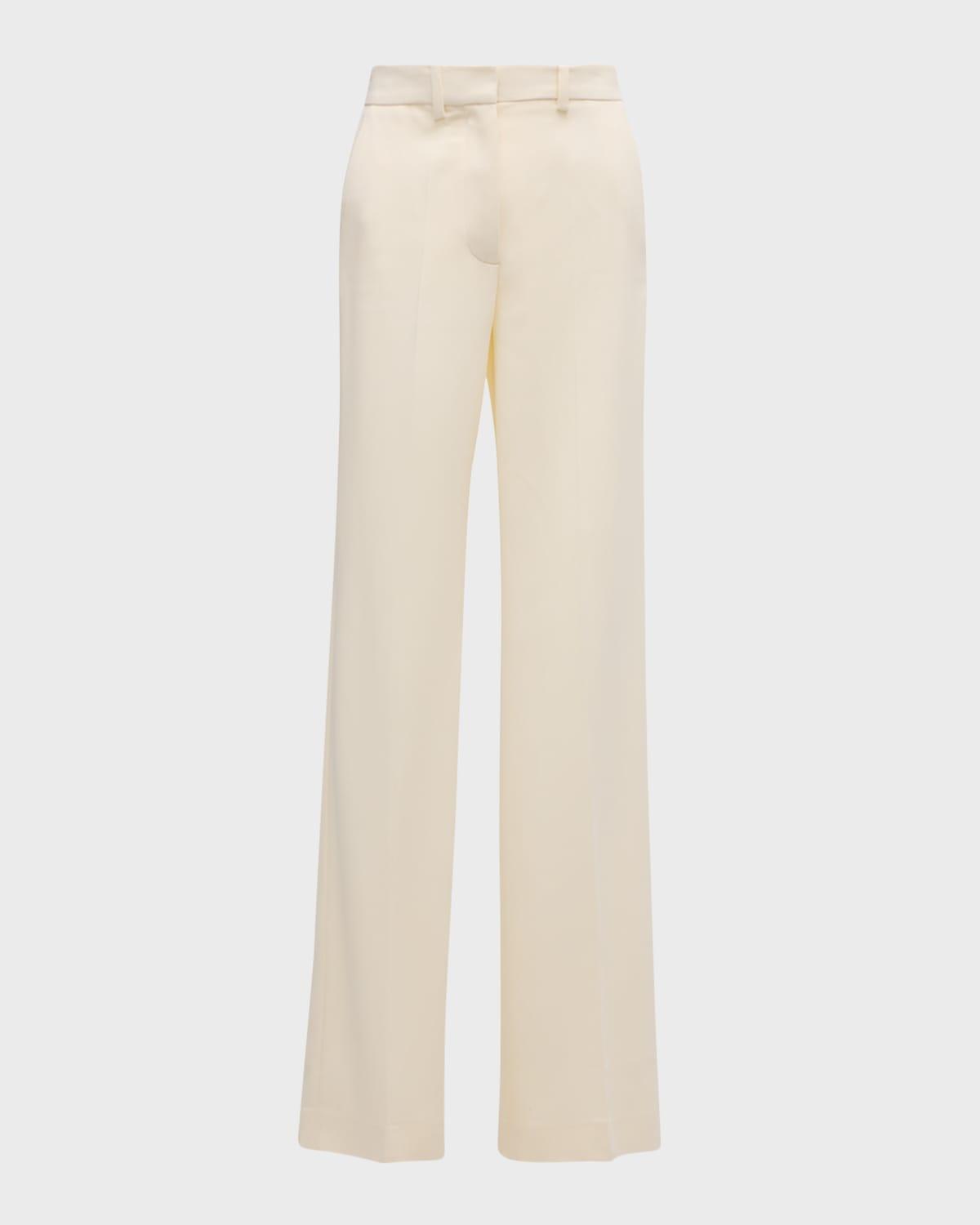 morissey mid-rise straight-leg cady pants