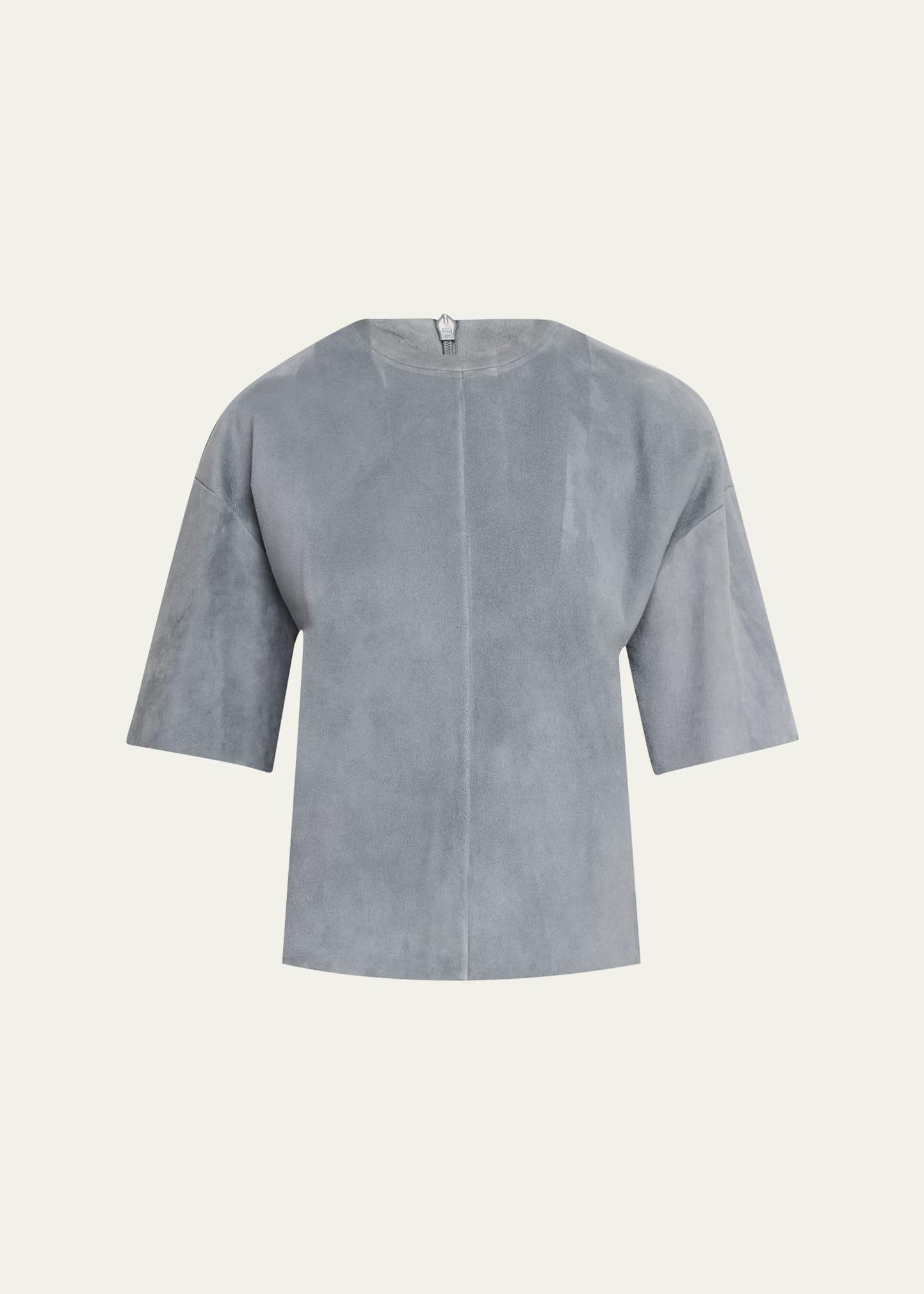 morris suede short-sleeve t-shirt