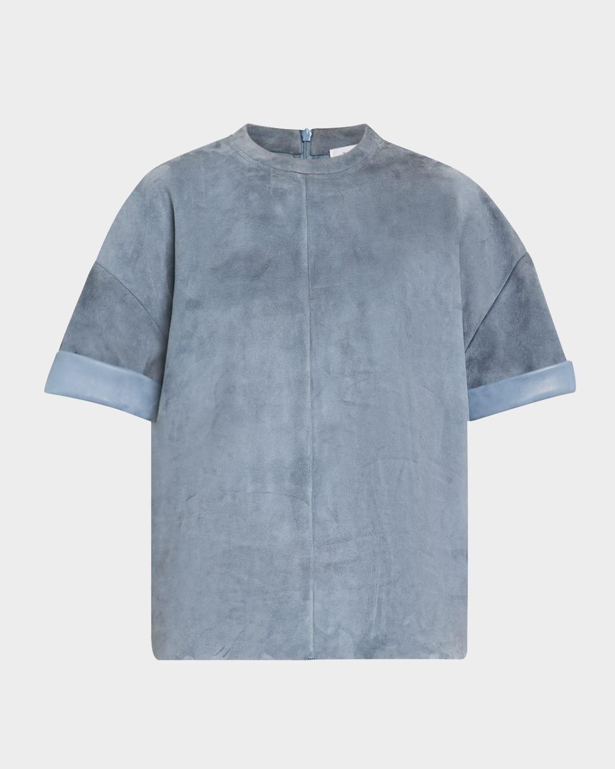 morris suede short-sleeve t-shirt