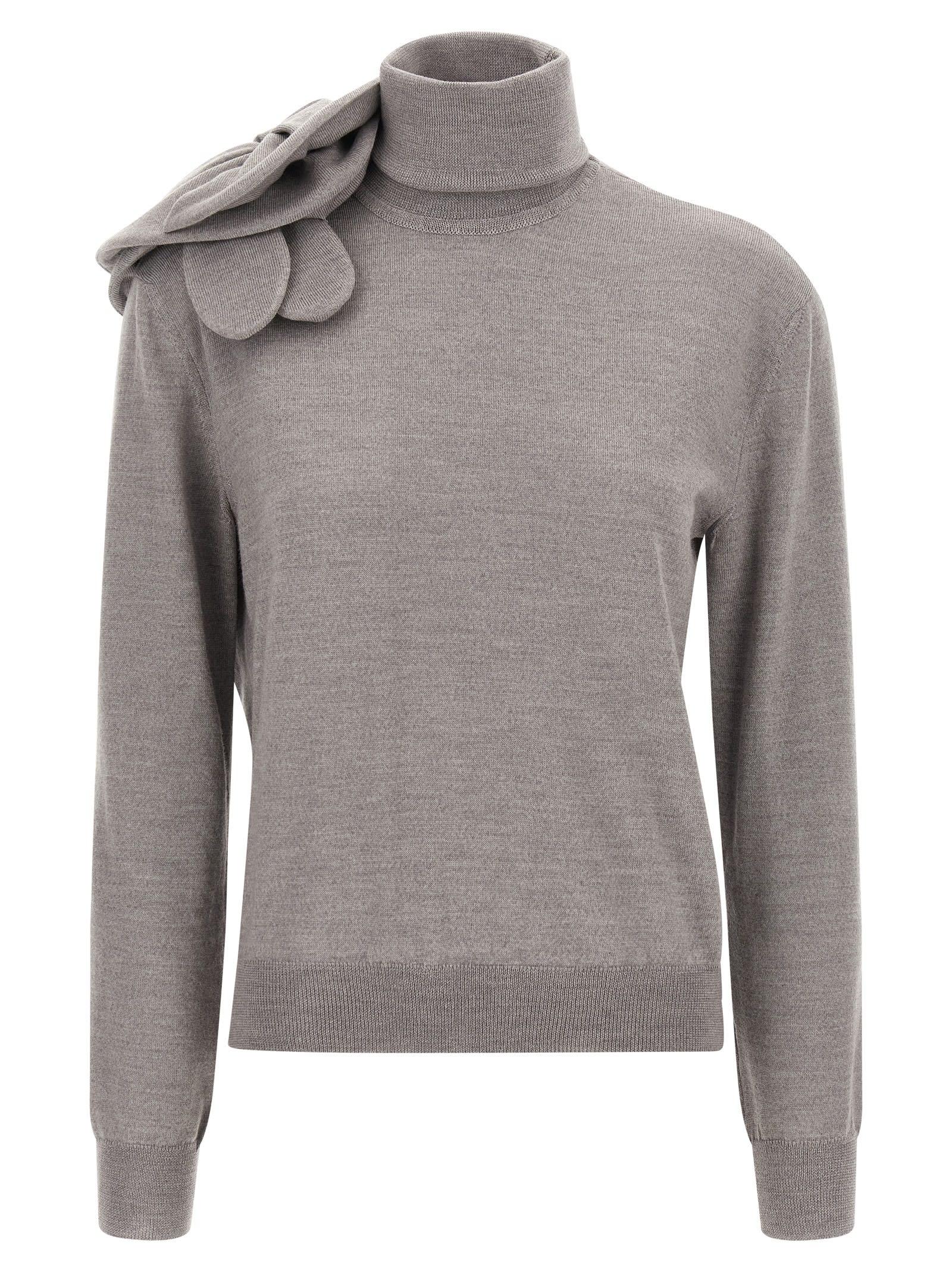 moschino 3d flower sweater