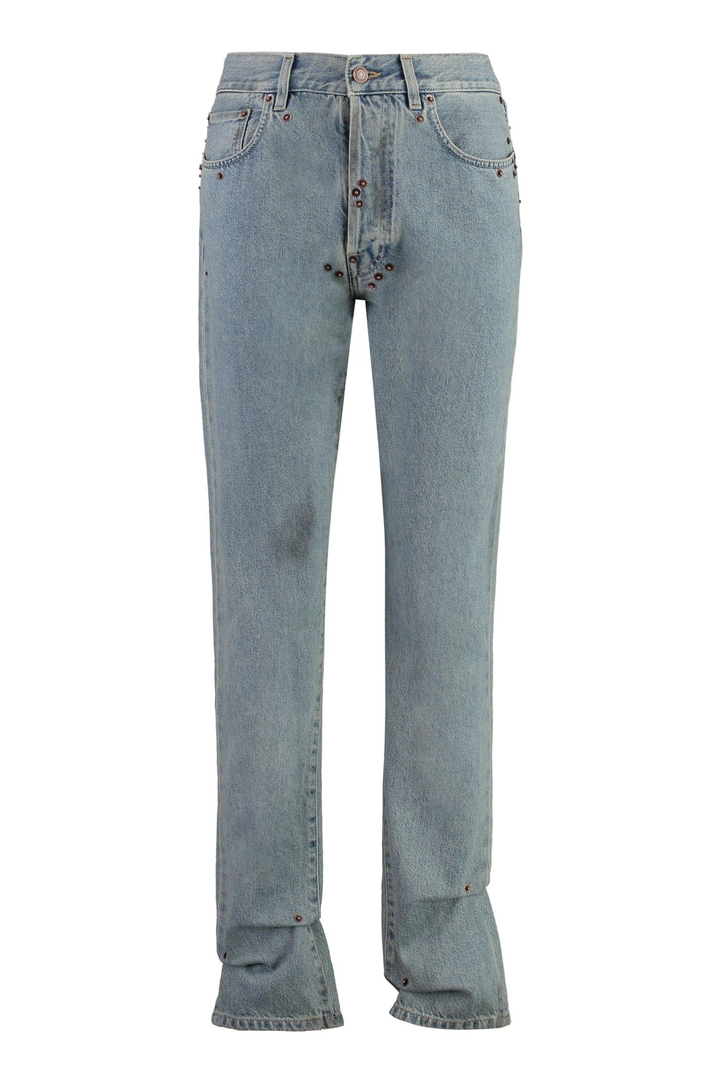 moschino 5-pocket straight-leg jeans