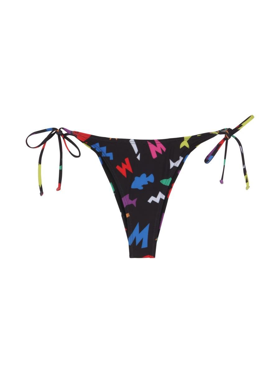 moschino all over print bikini briefs