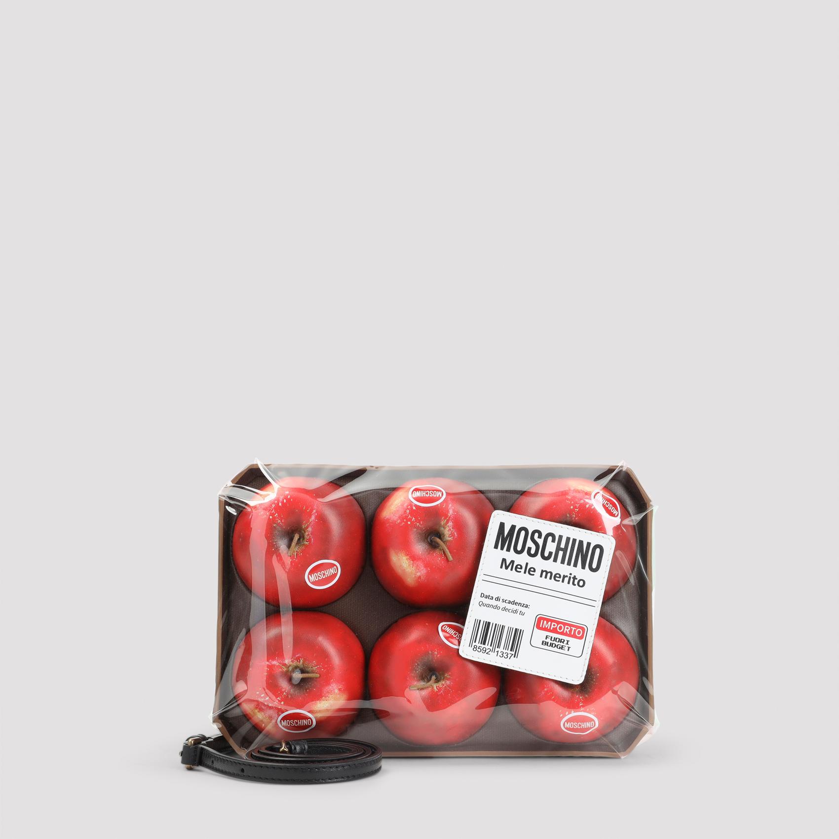 moschino apple bag multicolour pvc polyurethane tpu - women