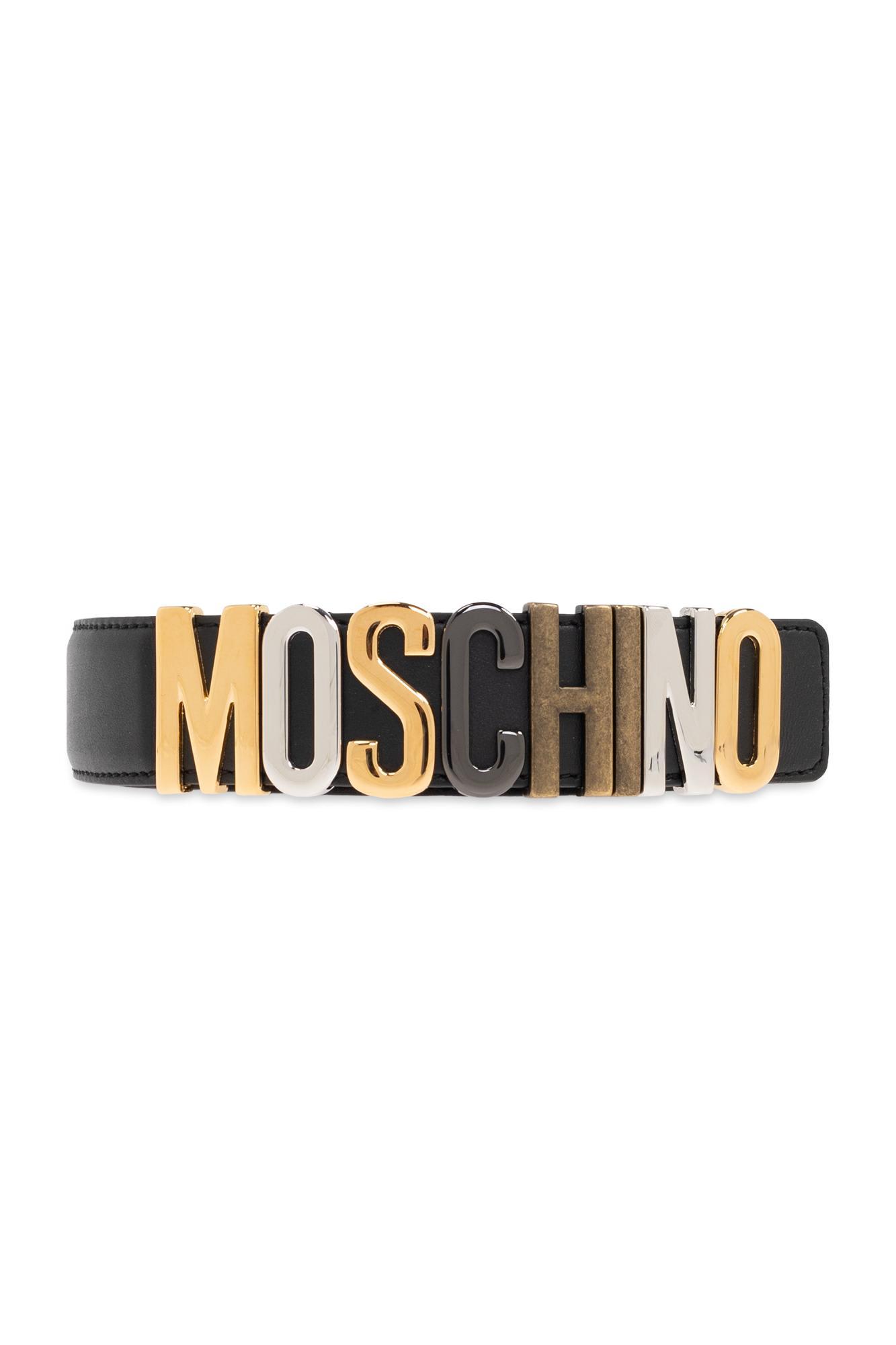 moschino belt with logo