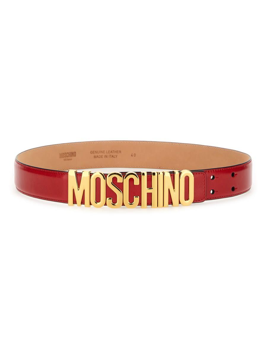 moschino belt with logo