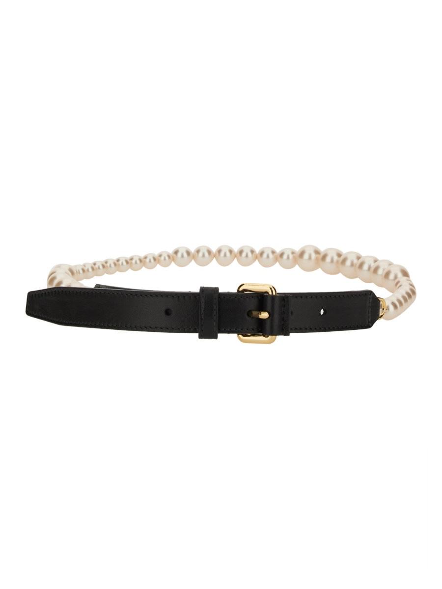 moschino belt with pearls