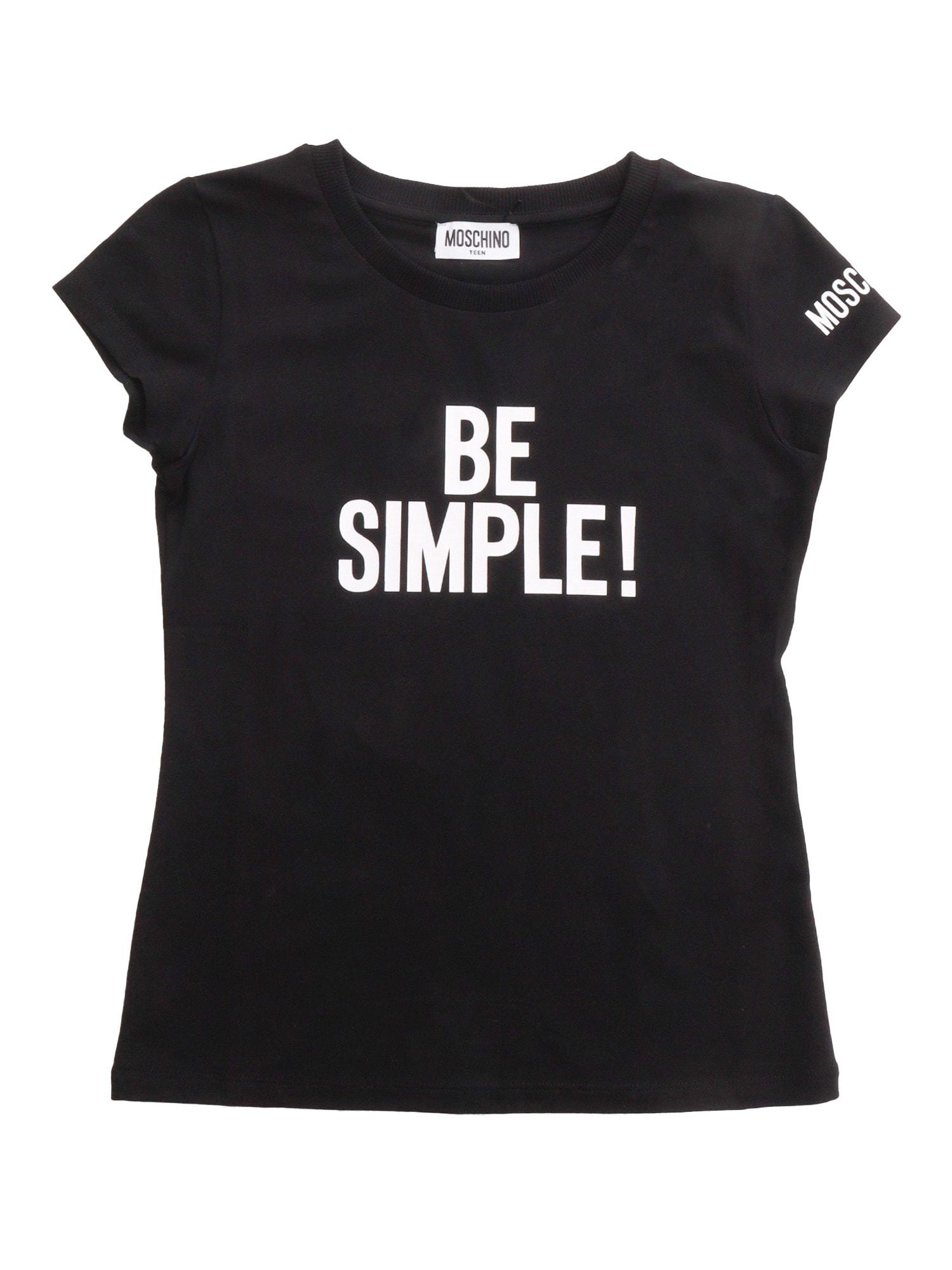 moschino black t-shirt with logo