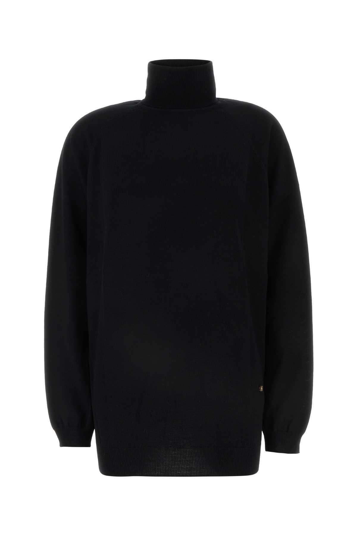 moschino black wool sweater