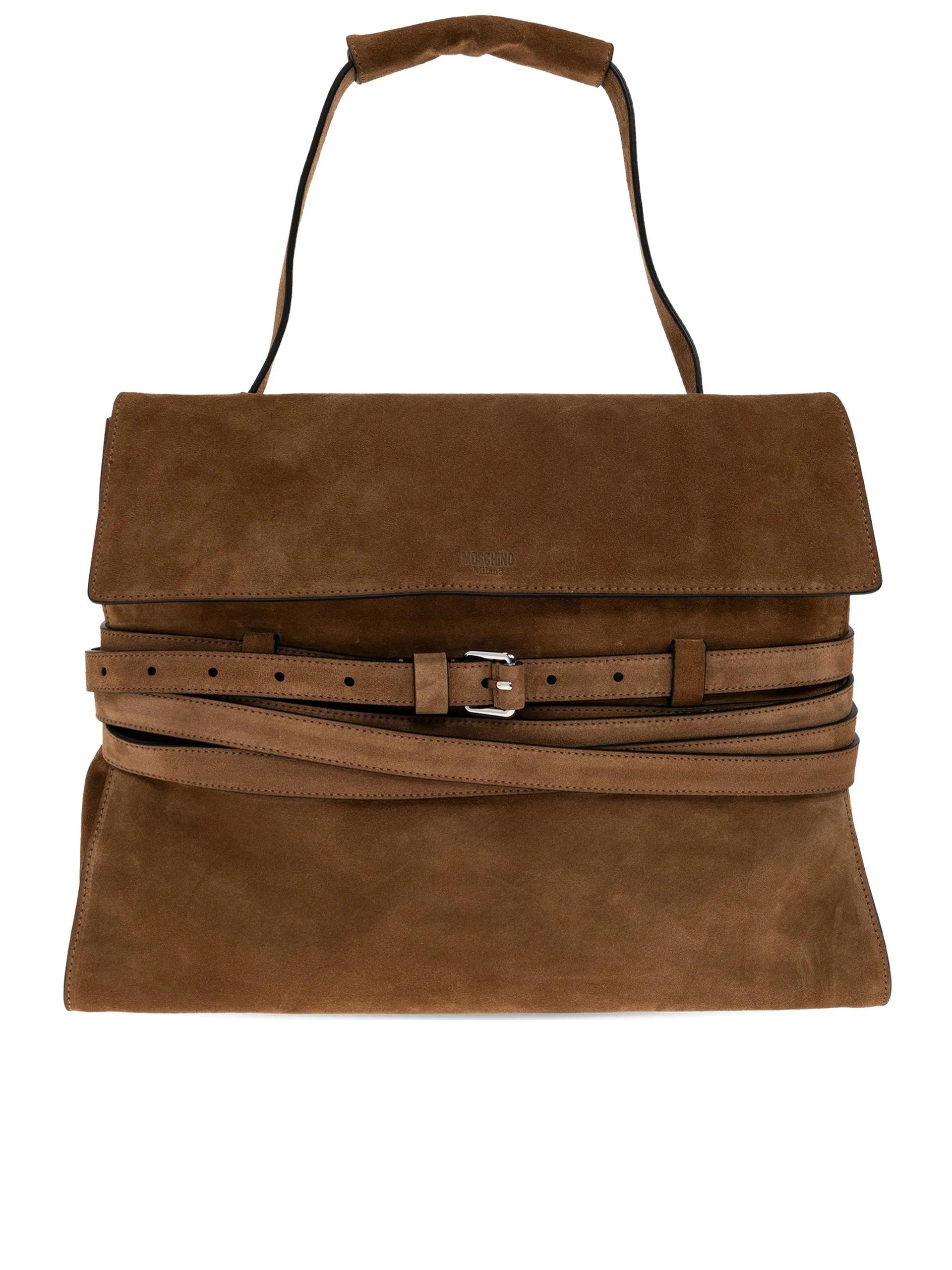 moschino borsa crosta brown - women