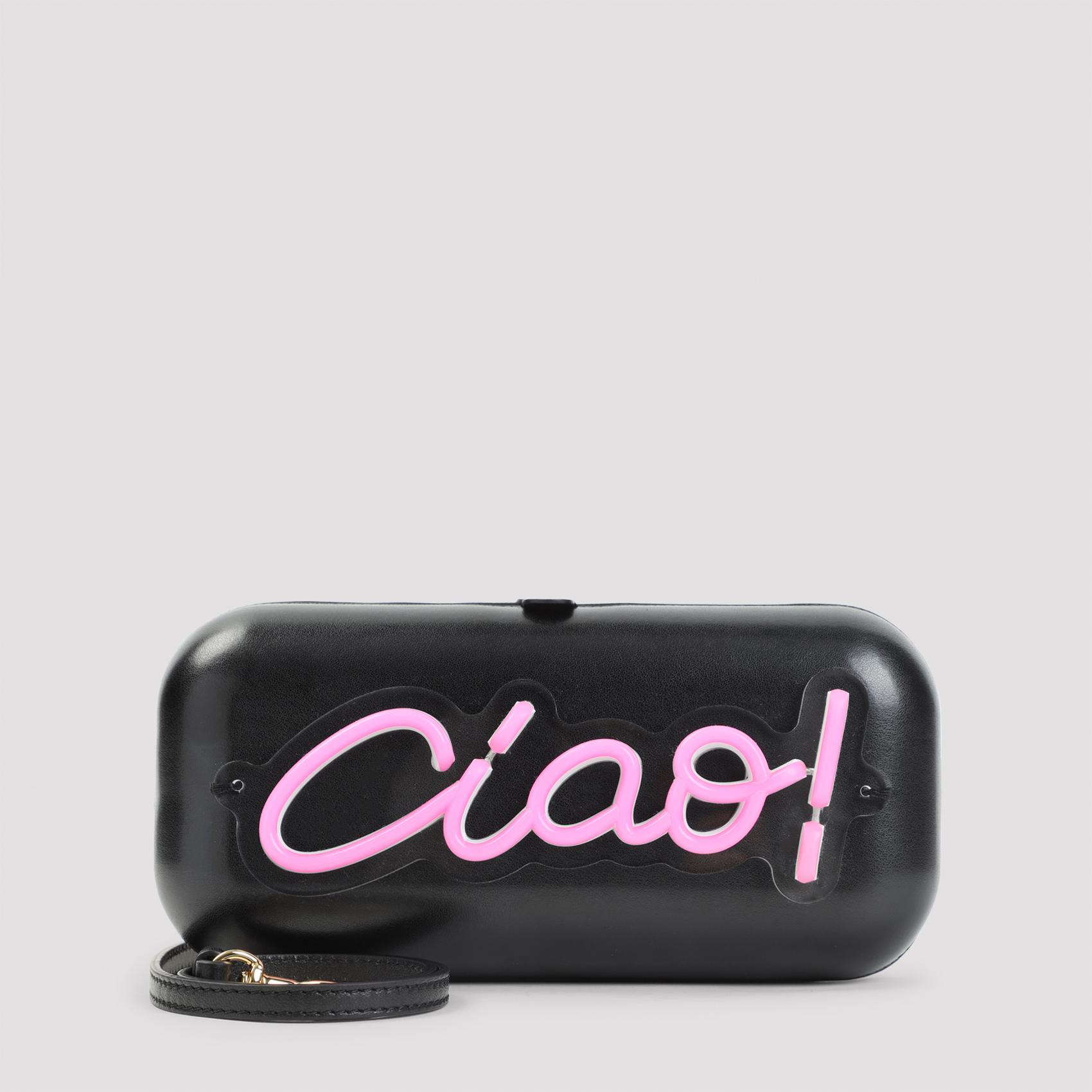 moschino ciao bag black polyurethane - women