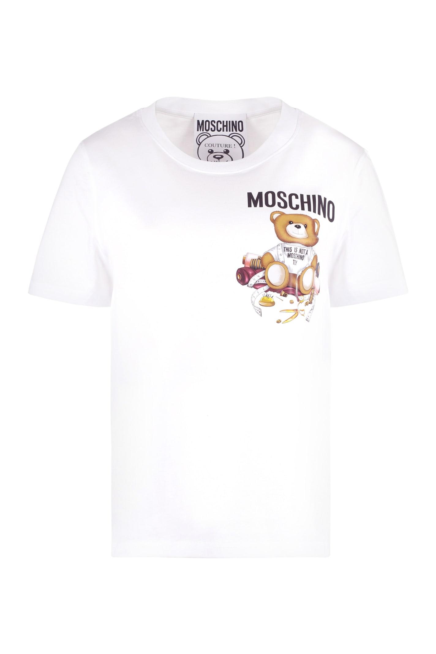 moschino cotton crew-neck t-shirt