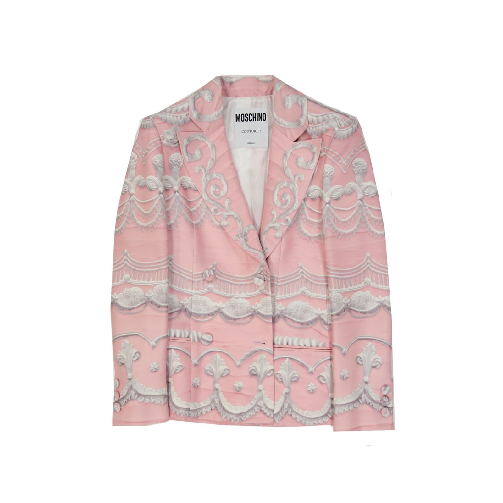 moschino couture printed jacket