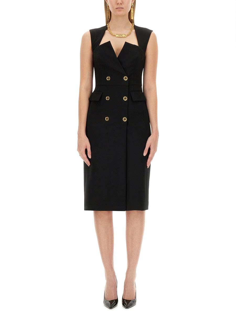 moschino crepe dress