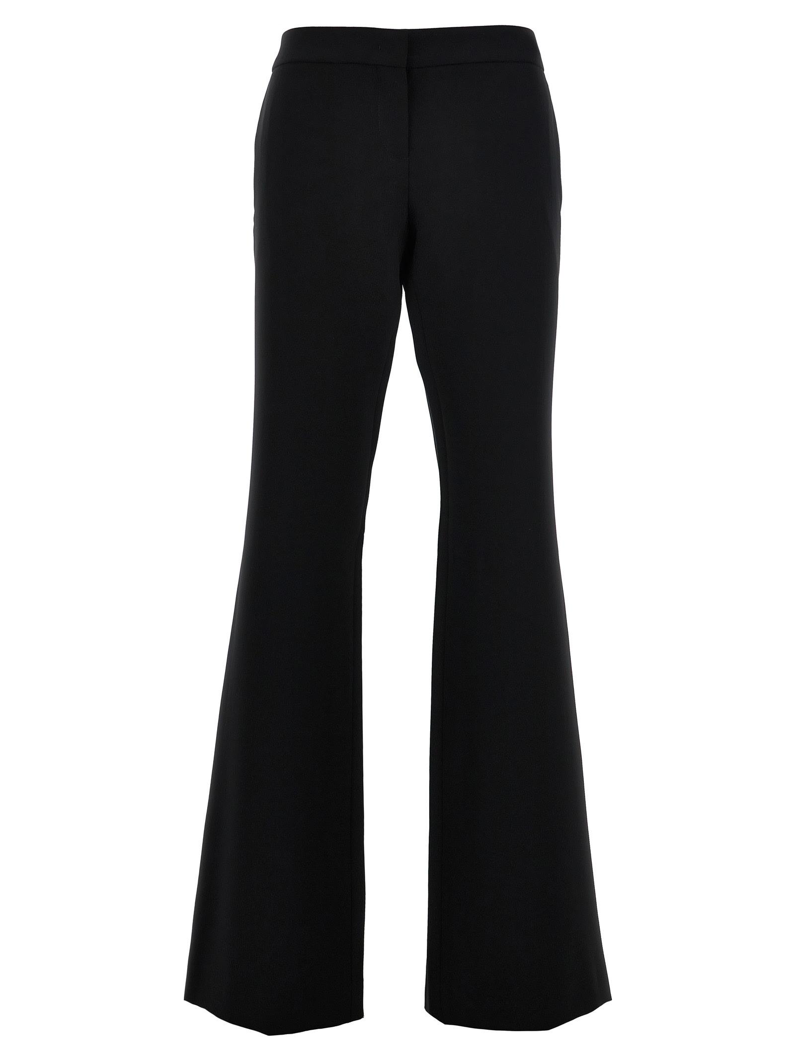 moschino crepe flared pants