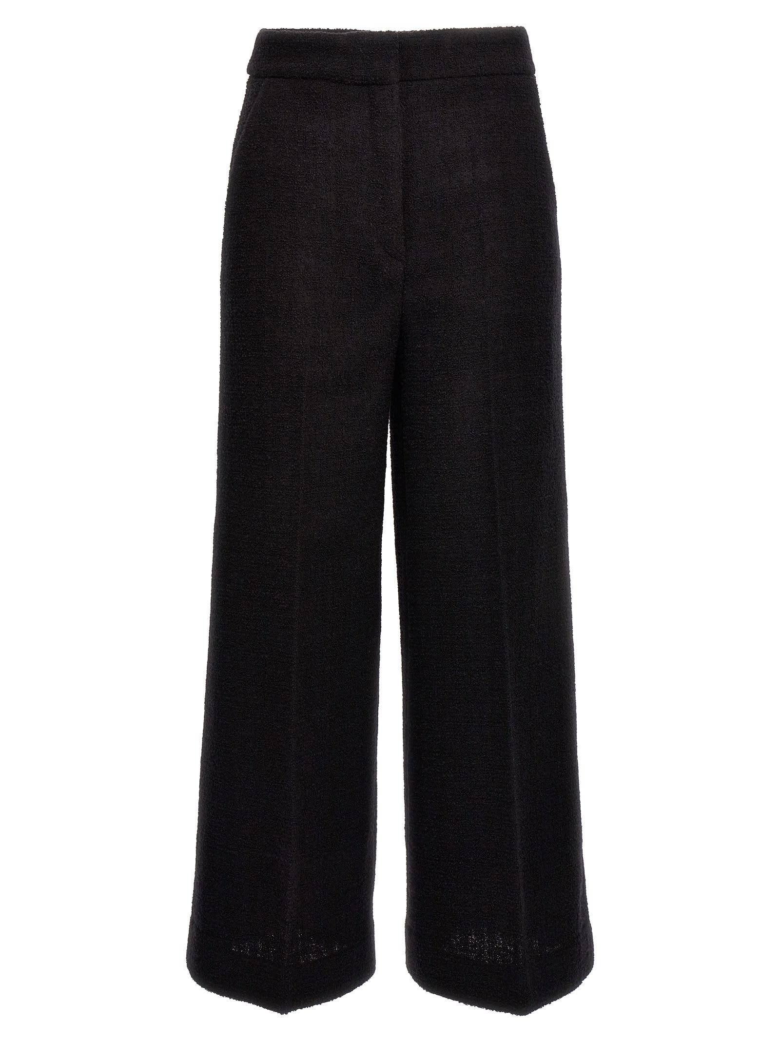 moschino cropped bouclè pants