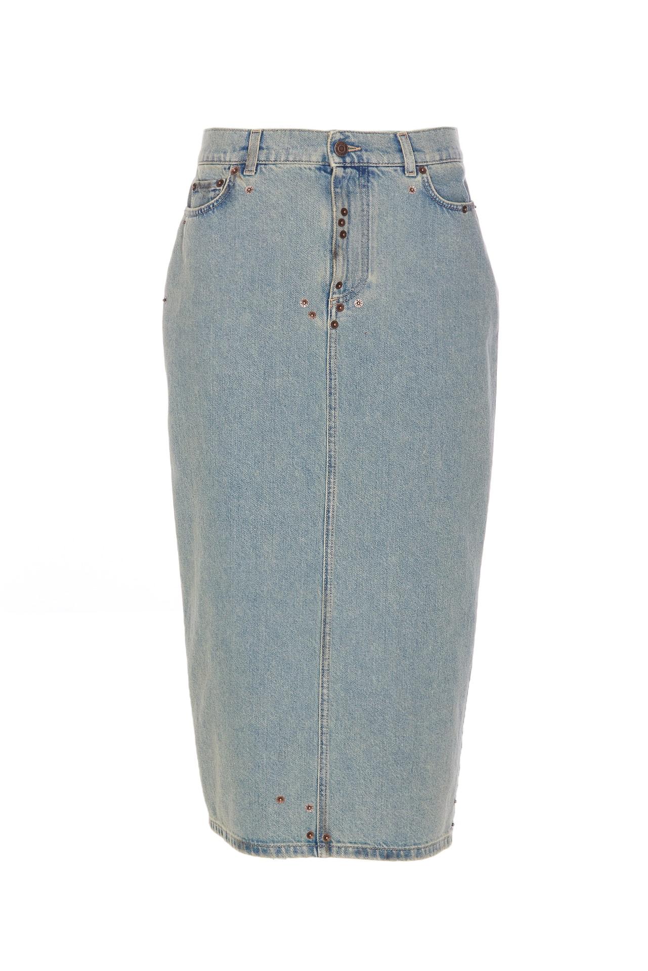 moschino denim skirt
