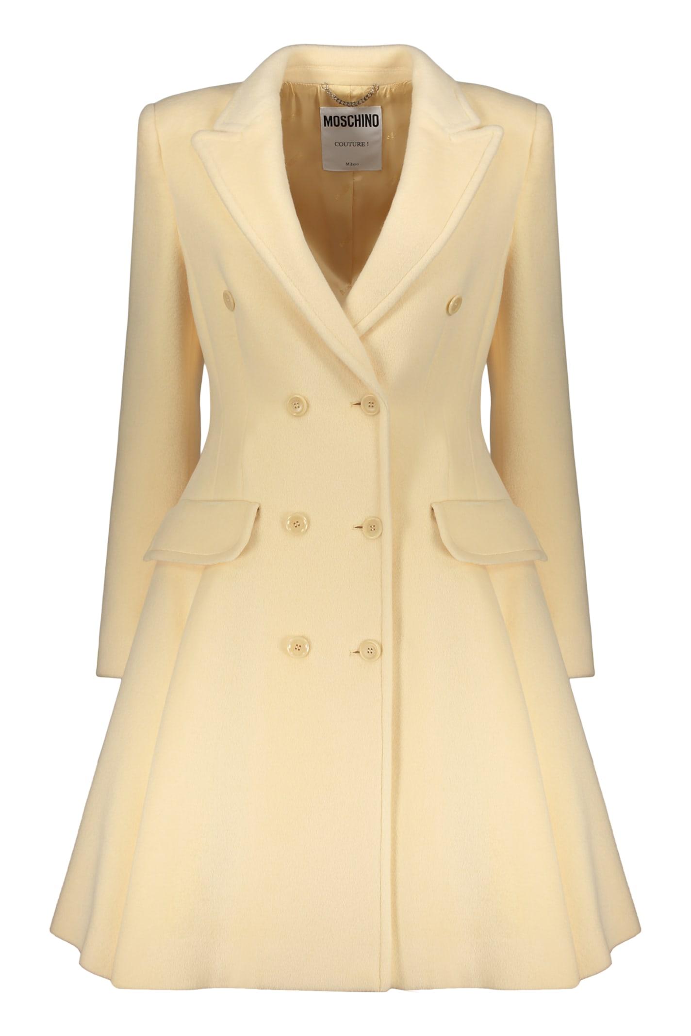 moschino double-breasted coat