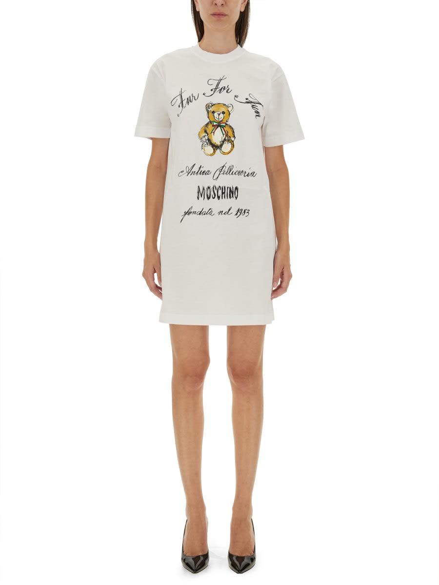 moschino dress with logo